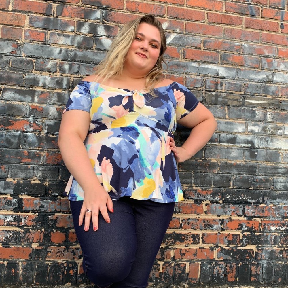 Off the Shoulder Peplum Blouse